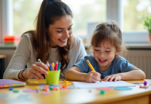 Environnement scolaire soutenant un élève avec besoins spéciaux