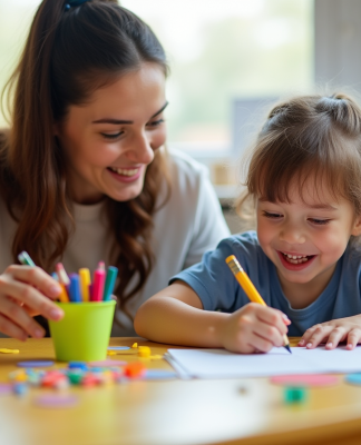Environnement scolaire soutenant un élève avec besoins spéciaux